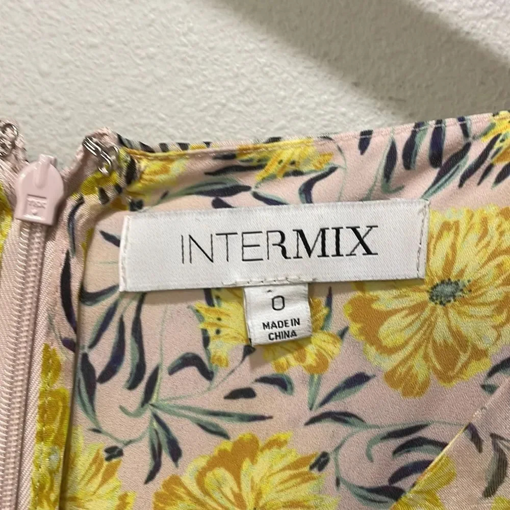 Intermix woman’s yellow flower long sleeve dress - Picture 6 of 11